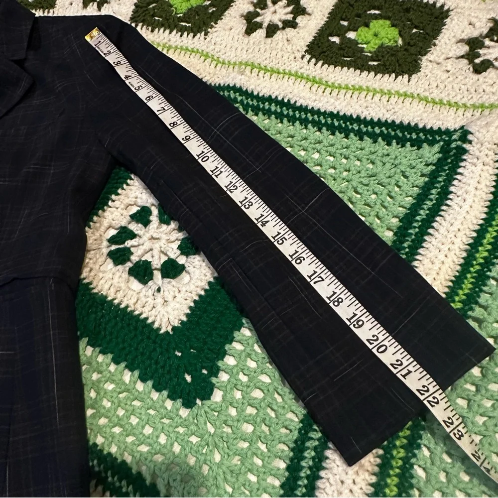 MM. Lafleur Plaid Virgin Wool Blend Business Blazer - Picture 14 of 16